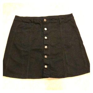 black denim skirt !